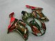 2007-2008 Schwarz rote Flamme Kawasaki ZX6R Motorrad Verkleidung 2007-2008 Schwarz rote Flamme Kawasaki ZX6R Motorrad Verkleidung