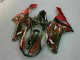 2007-2008 Schwarz rote Flamme Kawasaki ZX6R Motorrad Verkleidung 2007-2008 Schwarz rote Flamme Kawasaki ZX6R Motorrad Verkleidung