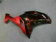 2007-2008 Schwarz rote Flamme Kawasaki ZX6R Motorrad Verkleidung 2007-2008 Schwarz rote Flamme Kawasaki ZX6R Motorrad Verkleidung