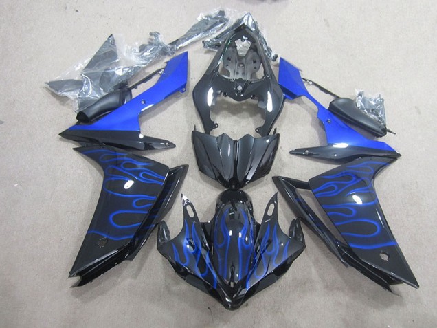 2007-2008 Schwarze Blau Flamme Yamaha YZF R1 Motorrad Verkleidung 2007-2008 Schwarze Blau Flamme Yamaha YZF R1 Motorrad Verkleidung