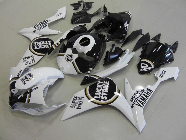 2007-2008 Schwarzer Lucky Strike Yamaha YZF R1 Motorrad Verkleidung 2007-2008 Schwarzer Lucky Strike Yamaha YZF R1 Motorrad Verkleidung