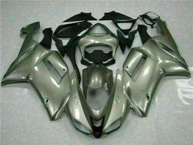 2007-2008 Silber Kawasaki ZX6R Motorrad Verkleidung