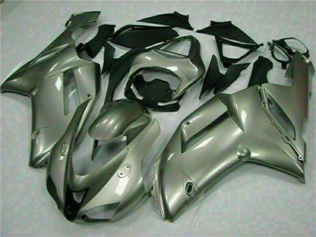 2007-2008 Silber Kawasaki ZX6R Motorrad Verkleidung 2007-2008 Silber Kawasaki ZX6R Motorrad Verkleidung