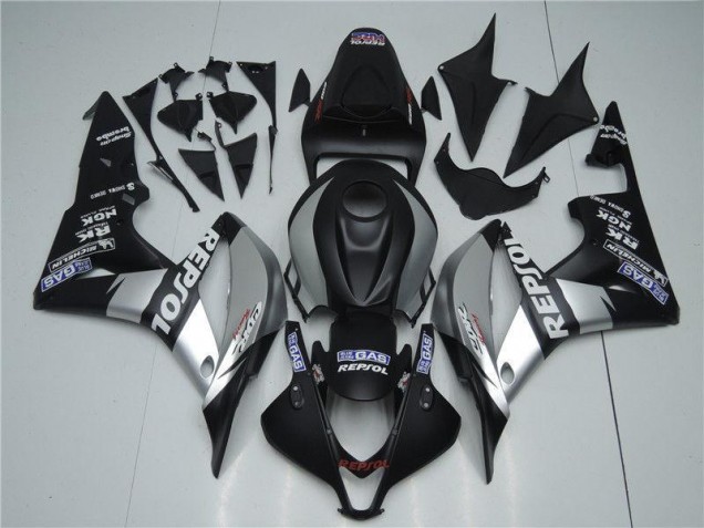 2007-2008 Silber Repsol Schwarz Honda CBR600RR Motorrad Verkleidung 2007-2008 Silber Repsol Schwarz Honda CBR600RR Motorrad Verkleidung