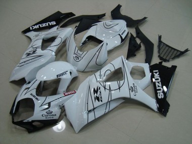 2007-2008 Weiß Corona Suzuki GSXR 1000 Motorrad Verkleidung