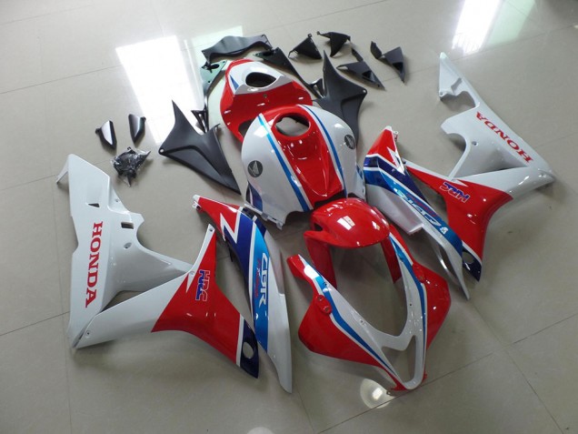 2007-2008 Weiß Rot Blau HRC Honda CBR600RR Motorrad Verkleidung 2007-2008 Weiß Rot Blau HRC Honda CBR600RR Motorrad Verkleidung