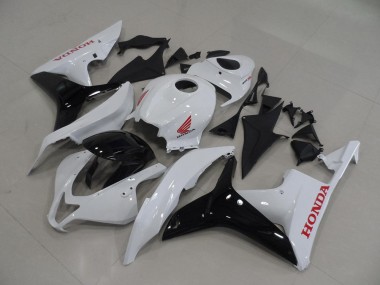 2007-2008 Weiß Schwarz Honda CBR600RR Motorrad Verkleidungen