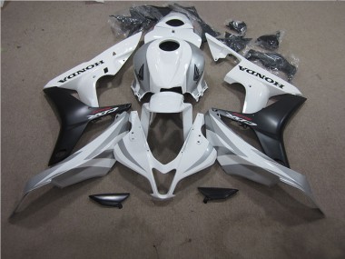 2007-2008 Weiß Schwarz Honda CBR600RR Motorrad Vollverkleidung