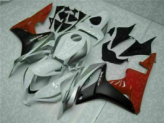 2007-2008 Weiß Schwarz Rot Honda CBR600RR Motorrad Vollverkleidung 2007-2008 Weiß Schwarz Rot Honda CBR600RR Motorrad Vollverkleidung