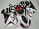 2007-2008 Weiß Schwarz Rot Kawasaki ZX6R Motorrad Verkleidung 2007-2008 Weiß Schwarz Rot Kawasaki ZX6R Motorrad Verkleidung