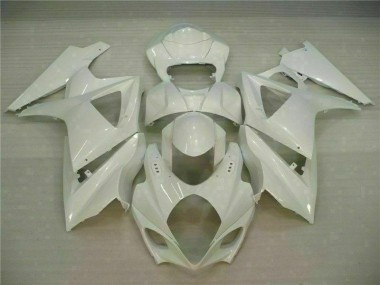 2007-2008 Weiß Suzuki GSXR 1000 Motorrad Verkleidung