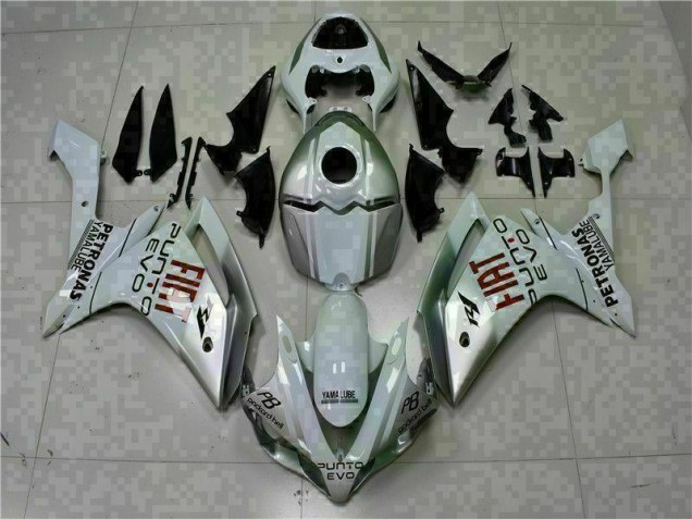 2007-2008 Weiß Yamaha YZF R1 Motorrad Verkleidungen
