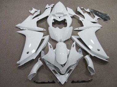 2007-2008 Weiß Yamaha YZF R1 Motorrad Vollverkleidung & Plastik