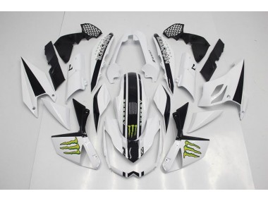 2007-2009 Weiß Kawasaki Z1000 Motorrad Verkleidungen
