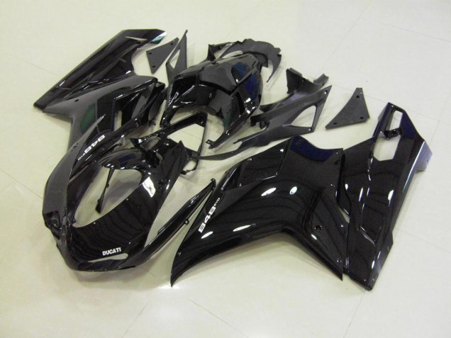 2007-2014 Glänzend Schwarz Ducati 848 1098 1198 Motorrad Verkleidung 2007-2014 Glänzend Schwarz Ducati 848 1098 1198 Motorrad Verkleidung
