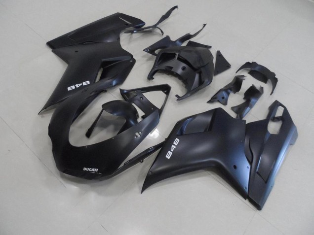 2007-2014 Matt Schwarz mit weißer 848 Ducati 848 1098 1198 Motorrad Verkleidung 2007-2014 Matt Schwarz mit weißer 848 Ducati 848 1098 1198 Motorrad Verkleidung