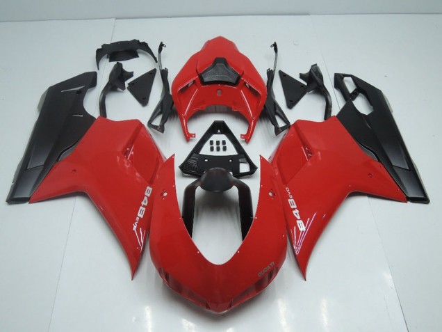 2007-2014 OEM Stil Rot mit Matt Schwarz Seite Ducati 848 1098 1198 Motorrad Verkleidung 2007-2014 OEM Stil Rot mit Matt Schwarz Seite Ducati 848 1098 1198 Motorrad Verkleidung