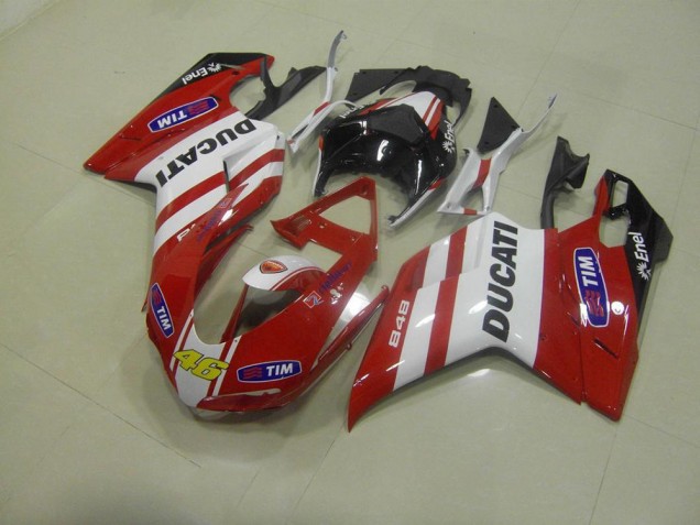 2007-2014 Rot 46 Ducati 848 1098 1198 Motorrad Verkleidung 2007-2014 Rot 46 Ducati 848 1098 1198 Motorrad Verkleidung