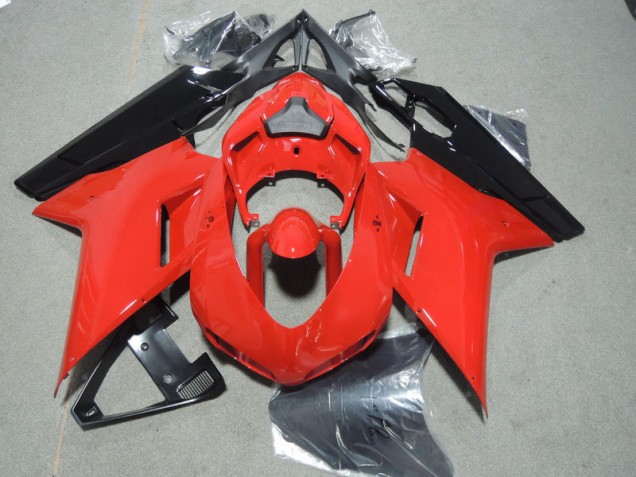 2007-2014 Rot Schwarz Ducati 1098 Motorrad Verkleidung 2007-2014 Rot Schwarz Ducati 1098 Motorrad Verkleidung
