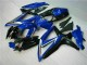 2008-2010 Blau Schwarz Suzuki GSXR 600/750 Motorrad Vollverkleidung 2008-2010 Blau Schwarz Suzuki GSXR 600/750 Motorrad Vollverkleidung