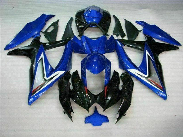 2008-2010 Blau Schwarz Suzuki GSXR 600/750 Motorrad Vollverkleidung 2008-2010 Blau Schwarz Suzuki GSXR 600/750 Motorrad Vollverkleidung