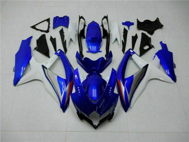 2008-2010 Blau Weiß Suzuki GSXR 600/750 Motorrad Verkleidung 2008-2010 Blau Weiß Suzuki GSXR 600/750 Motorrad Verkleidung