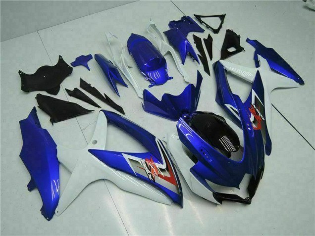 2008-2010 Blau Weiß Suzuki GSXR 600/750 Motorrad Vollverkleidung 2008-2010 Blau Weiß Suzuki GSXR 600/750 Motorrad Vollverkleidung