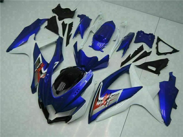 2008-2010 Blau Weiß Suzuki GSXR 600/750 Motorrad Vollverkleidung & Plastik 2008-2010 Blau Weiß Suzuki GSXR 600/750 Motorrad Vollverkleidung & Plastik