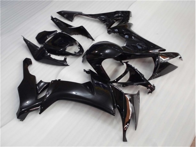 2008-2010 Glänzend Schwarz Kawasaki ZX10R Motorrad Verkleidungen 2008-2010 Glänzend Schwarz Kawasaki ZX10R Motorrad Verkleidungen