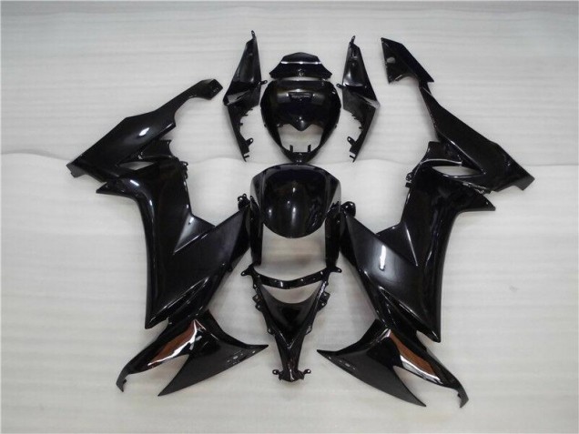 2008-2010 Glänzend Schwarz Kawasaki ZX10R Motorrad Verkleidungen 2008-2010 Glänzend Schwarz Kawasaki ZX10R Motorrad Verkleidungen
