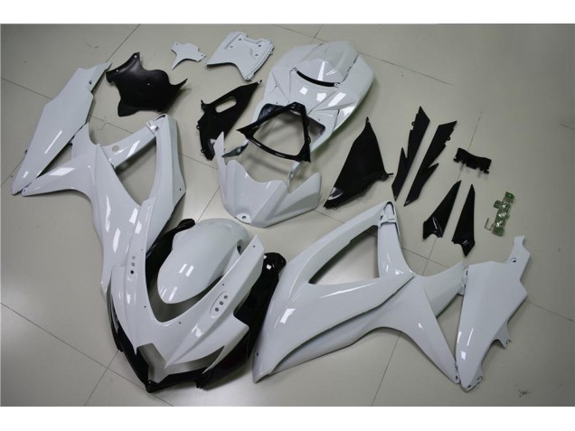 2008-2010 Glänzend Weiß Suzuki GSXR 600/750 Motorrad Verkleidung 2008-2010 Glänzend Weiß Suzuki GSXR 600/750 Motorrad Verkleidung