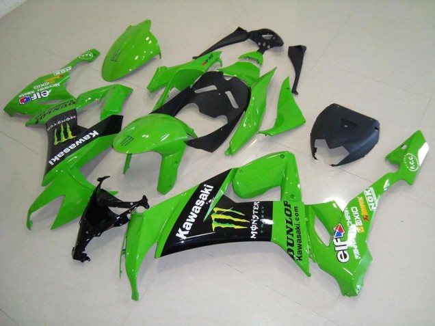 2008-2010 Grünes Monster Kawasaki ZX10R Motorrad Verkleidungen