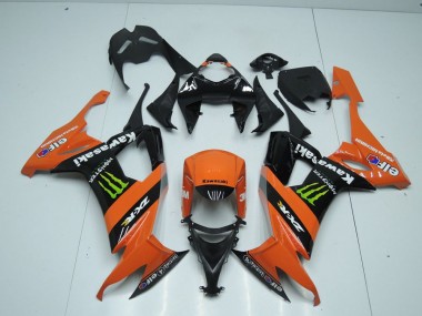 2008-2010 Orange Monster Kawasaki ZX10R Motorrad Verkleidung
