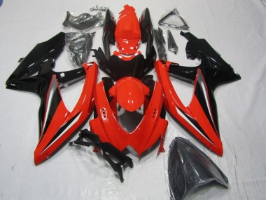 2008-2010 Rot Schwarz Suzuki GSXR 600 Motorrad Verkleidung