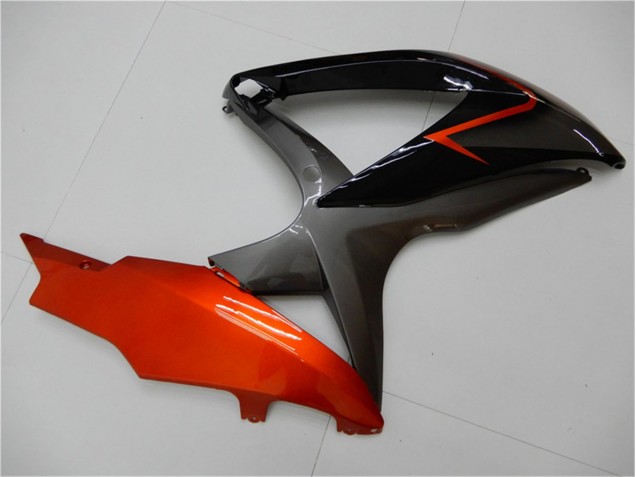 2008-2010 Schwarz Orange Grau Suzuki GSXR 600/750 Motorrad Verkleidung 2008-2010 Schwarz Orange Grau Suzuki GSXR 600/750 Motorrad Verkleidung