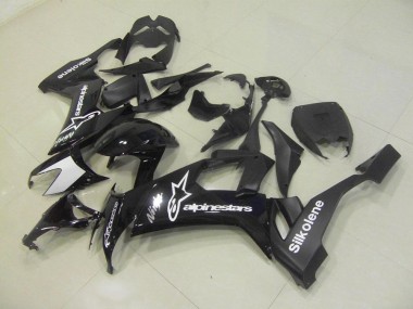 2008-2010 Schwarz Silkolene Kawasaki ZX10R Motorrad Verkleidung