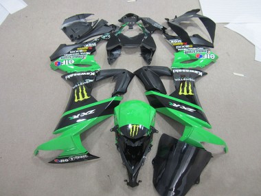 2008-2010 Schwarz grünes Monster Kawasaki ZX10R Motorrad Verkleidung
