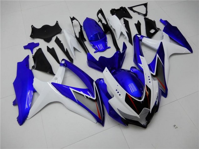 2008-2010 Weiß Blau Suzuki GSXR 600/750 Motorrad Verkleidung 2008-2010 Weiß Blau Suzuki GSXR 600/750 Motorrad Verkleidung