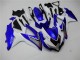 2008-2010 Weiß Blau Suzuki GSXR 600/750 Motorrad Verkleidung 2008-2010 Weiß Blau Suzuki GSXR 600/750 Motorrad Verkleidung