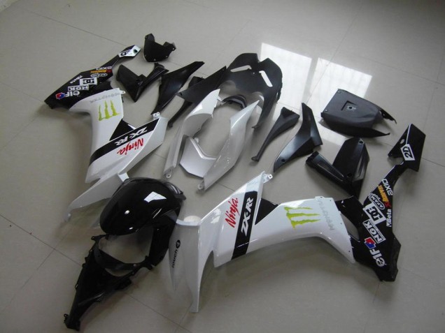 2008-2010 Weiß Monster Kawasaki ZX10R Motorrad Verkleidung 2008-2010 Weiß Monster Kawasaki ZX10R Motorrad Verkleidung