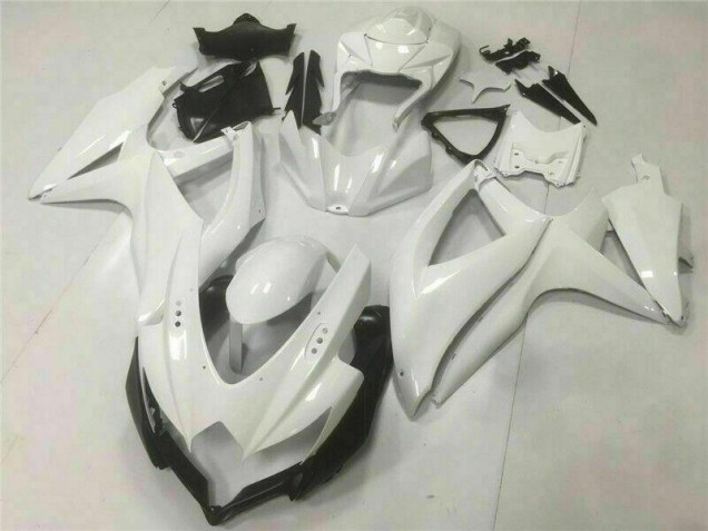 2008-2010 Weiß Suzuki GSXR 600/750 Motorrad Vollverkleidung 2008-2010 Weiß Suzuki GSXR 600/750 Motorrad Vollverkleidung