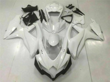 2008-2010 Weiß Suzuki GSXR 600/750 Motorrad Vollverkleidung