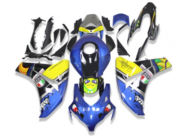 2008-2011 Blau Hai Honda CBR1000RR Motorrad Verkleidung 2008-2011 Blau Hai Honda CBR1000RR Motorrad Verkleidung