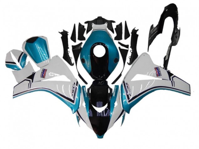 2008-2011 Blau Weiß Schwarz Honda CBR1000RR Motorrad Verkleidung 2008-2011 Blau Weiß Schwarz Honda CBR1000RR Motorrad Verkleidung