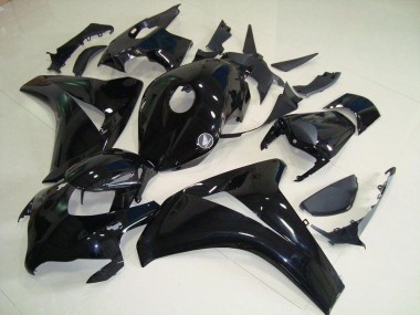2008-2011 Ganz schwarz ohne Aufkleber Honda CBR1000RR Motorrad Verkleidung