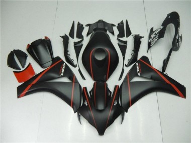 2008-2011 Matt Schwarz Rot Honda CBR1000RR Motorrad Verkleidung