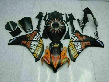 2008-2011 Orange Schwarz Honda CBR1000RR Motorrad Verkleidung