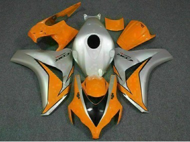 2008-2011 Orange Silber Honda CBR1000RR Motorrad Vollverkleidung
