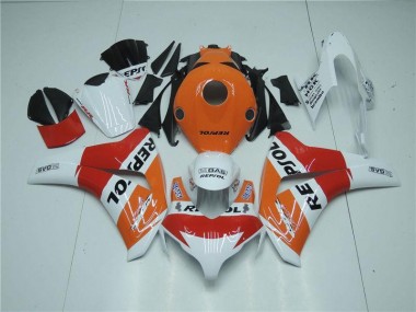 2008-2011 Orange Weiß Rot Repsol Honda CBR1000RR Motorrad Verkleidung