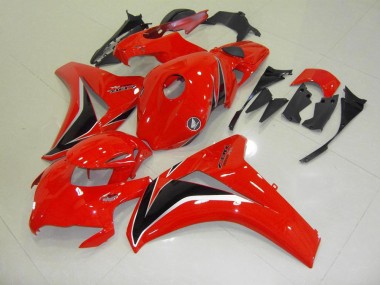 2008-2011 Rot Schwarz Silber Honda CBR1000RR Motorrad Verkleidung